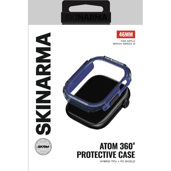 SKINARMA Atóm kryt Apple Watch 46mm námorne modrý - Puzdra - Obrázok f89739280aea47fc9c8598a7e944447a