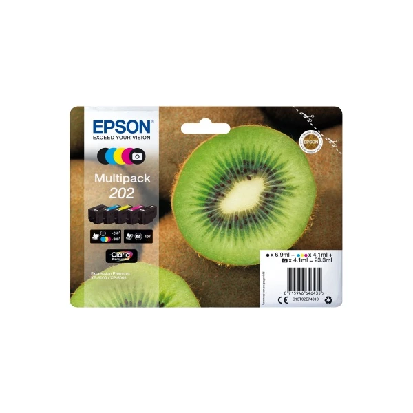 Epson 202 Kiwi Claria Premium 5farebný multipack - Tonery - Hlavný obrázok