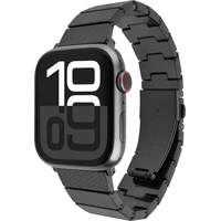 FIXED živicový remienok Apple Watch 38/40/41mm čierny - Remienky
