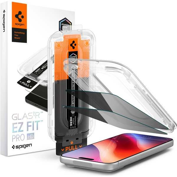 Spigen Glass tR EZ Fit Pro HD (Privacy) 2 balenie tvrdené sklo iPhone 18 Pro - Ochranné fólie a sklo - Hlavný obrázok