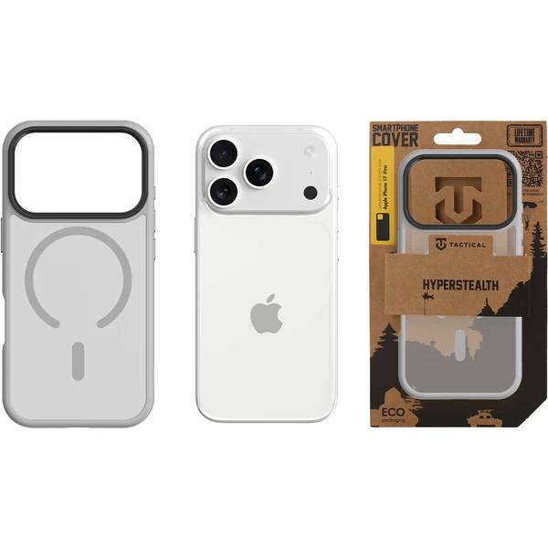 Tactical MagForce Hyperstealth kryt iPhone 17 Pro Light Grey - Puzdra - Obrázok f8d65819d4e84b6487455624f94f0ee3