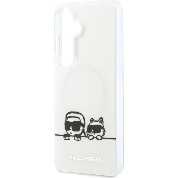 Karl Lagerfeld IML K&CH Peekaboo Logo Magnetic kryt Samsung Galaxy S26+ biely - Puzdra - Obrázok f8dd257294b24c62a6037ba8c5b737aa