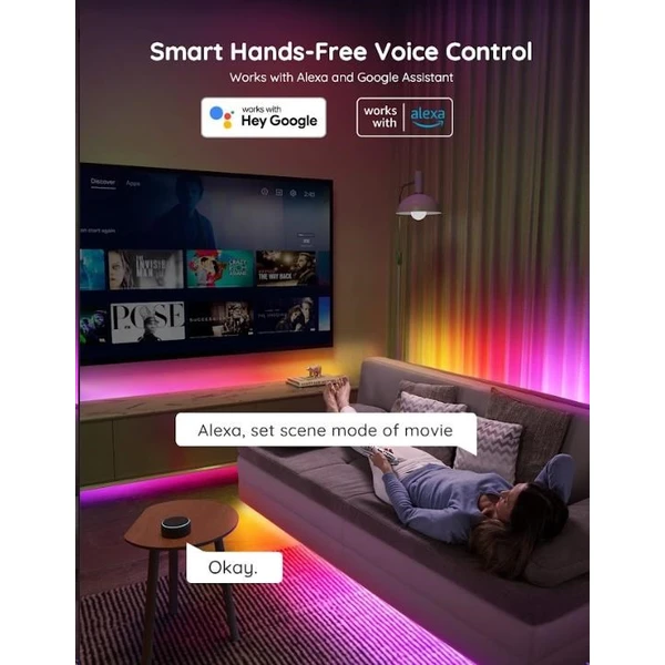 Govee WiFi RGBIC Smart PRE LED pásik 5m - LED pásy - Obrázok f8fbe712c03e4363a81b7d2d0b1bf7d1