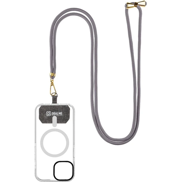 OBAL:ME NeckTag Allure popruh na telefón tmavo šedý - Popruhy a crossbody - Obrázok f932b0544b9845be8d49cb48ba2ea310
