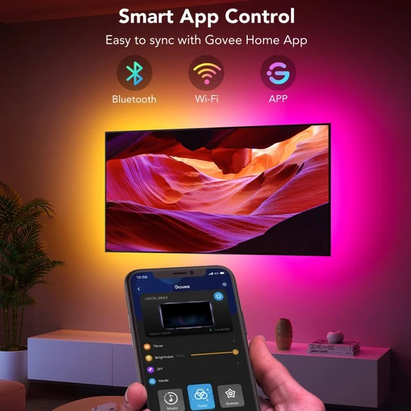 Govee TV 40-50" SMART LED podsvietenie RGBIC - Inteligentné osvetlenie - Obrázok f93a7e0eed874ab9ac97f8e5cf7b458f