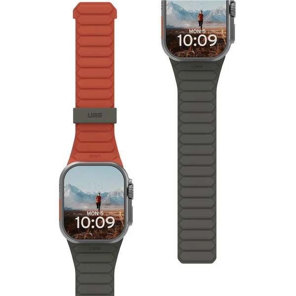 UAG Pathfinder remienok Apple Watch 49/46/45/44/42mm olivový/oranžový - Remienky - Obrázok f955158e3d5e497ba03666872332aec5