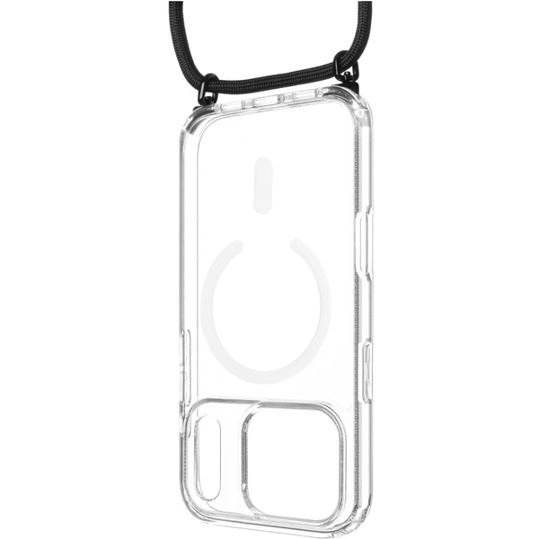 FIXED MagPure Neck kryt s čiernou šnúrkou na krk pre Apple iPhone 17 Pro - Puzdra - Hlavný obrázok