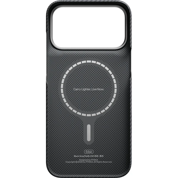 Pitaka Edge Case MagSafe kryt iPhone 18 Pro Max Black/Grey Twill - Puzdra - Obrázok f976a5958d5f436588612660155bf9ce