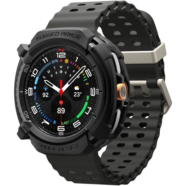Spigen Rugged Armor kryt Galaxy Watch8 Classic (46mm) matne čierny - Puzdra - Hlavný obrázok