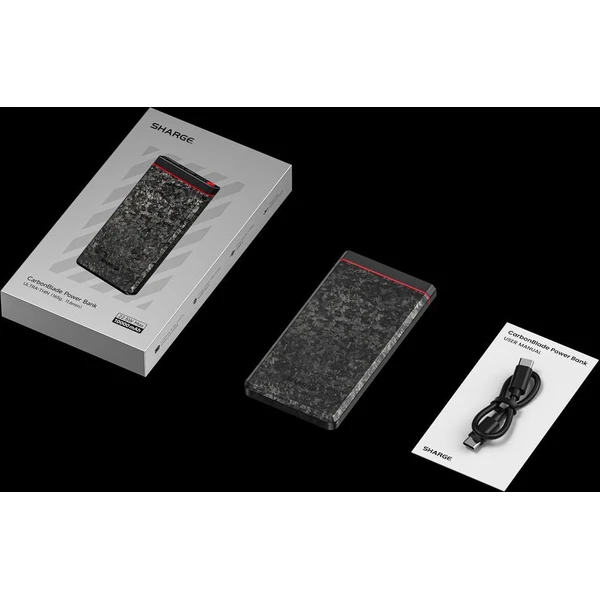 SHARGE C1 CarbonBlade 10 000mAh powerbanka čierna - Powerbanky - Obrázok f98a511d6c9e4931b854fe5354e0a364