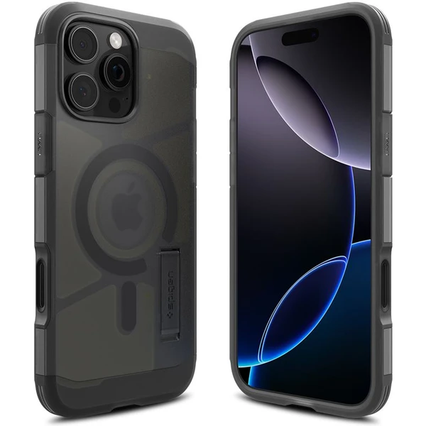 Spigen Tough Armor T MagSafe kryt iPhone 16 Pre čierny - Puzdra - Obrázok f99009905ccd4b52a361bf7bb9a634d2