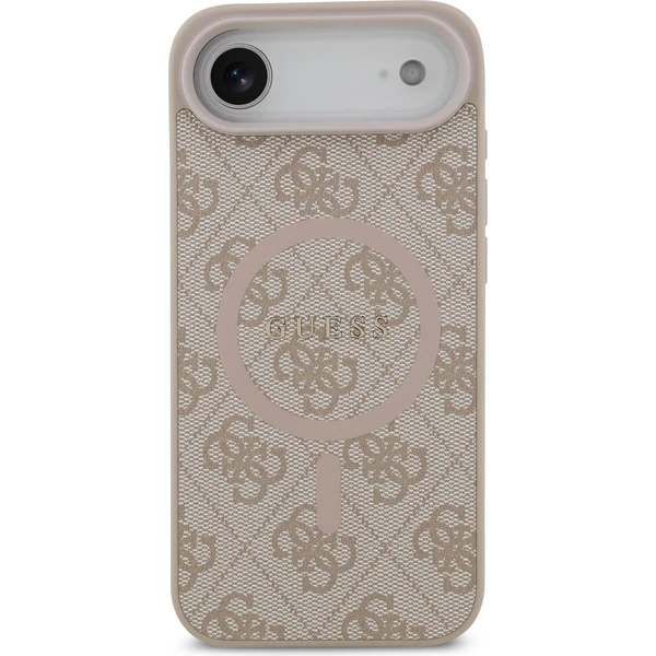 Guess PU Leather 4G Colored Ring MagSafe Zadný Kryt pre iPhone Air ružový - Puzdra - Obrázok f99097429f50431aaa0c0c28959625d7