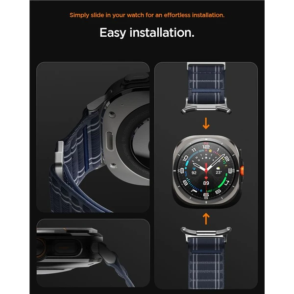 Spigen Fabric Band remienok (hook-and-loop) Samsung Galaxy Watch Ultra 47mm námornícka modrá - Remienky - Obrázok f9a7002b148348998454fb8a6d24c3fd