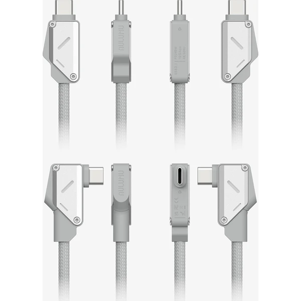 Aulumu M07 Stabilný hliníkový 240W Hi-Speed nabíjací a dátový USB-C kábel (1,2m) sivý - Káble a redukcie - Obrázok f9b1f43409084aae852532bb8641ba54