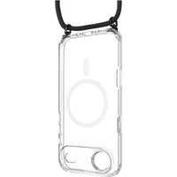 FIXED MagPure Neck kryt s čiernou šnúrkou na krk pre Apple iPhone Air - Puzdra