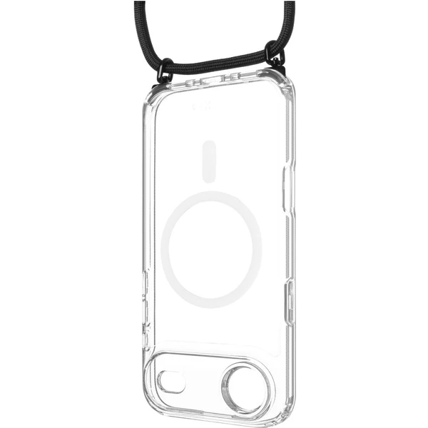 FIXED MagPure Neck kryt s čiernou šnúrkou na krk pre Apple iPhone Air - Puzdra - Hlavný obrázok