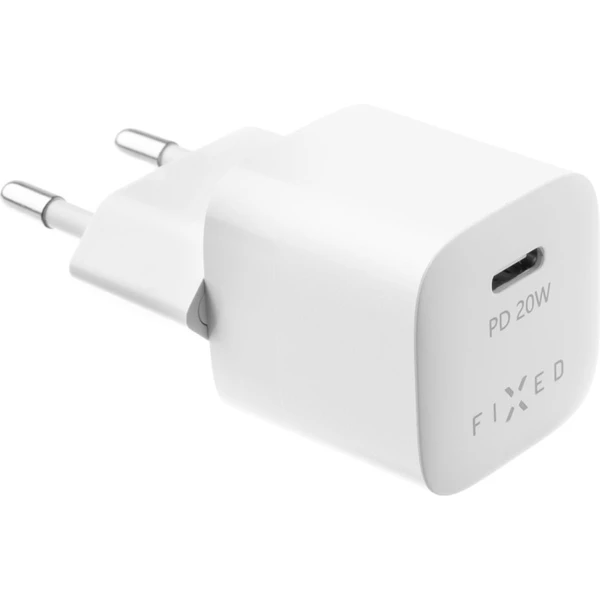 FIXED Mini nabíjačka s USB-C a USB-C/USB-C káblom, PD, 1 m, 20W, biely - Nabíjačky - Obrázok f9cecc58b65047128ec535aa1c3c7a6b