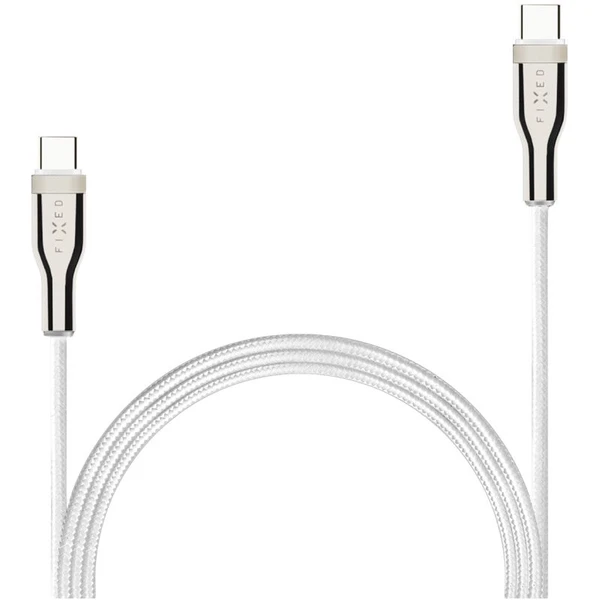PEVNÝ USB-C/USB-C napájací kábel 100W 0,5m biely - Káble a redukcie - Hlavný obrázok