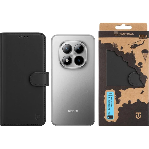 Taktické poznámky poťah Xiaomi Redmi Note 15 Pro+ 4G/5G čierne - Puzdra - Obrázok f9fff46ac95e40a990f7d787600f06d0