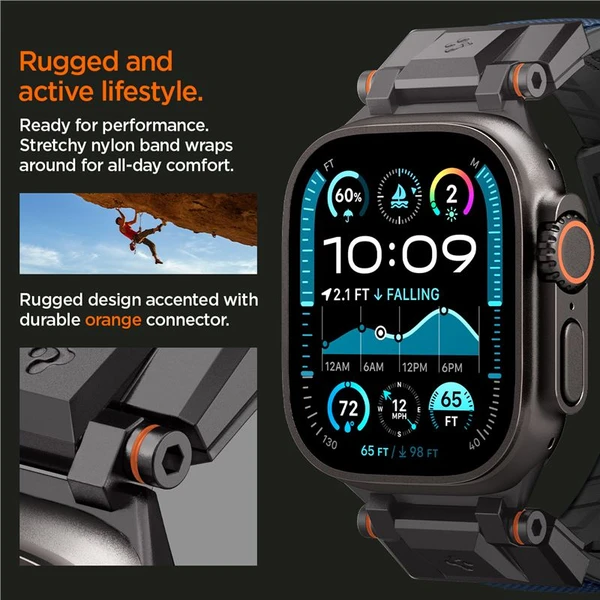 Spigen DuraPro Armor remienok Apple Watch Ultra 49/46/45/44/42mm námorne modrý - Remienky - Obrázok fa02b6cdac0042de99d806c6e6f90123