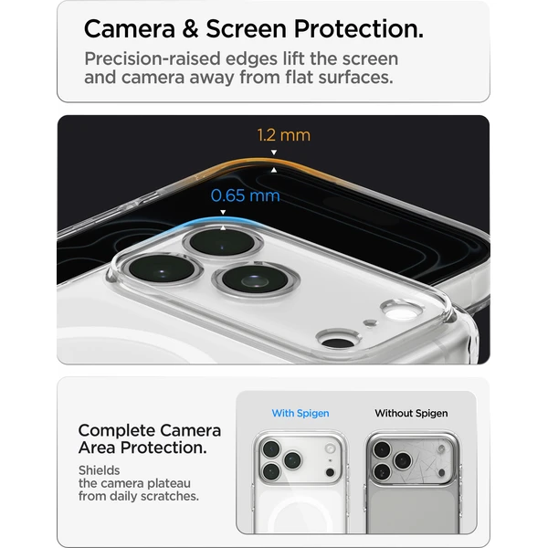 Spigen Ultra Hybrid MagSafe kryt iPhone 18 Pro/17 Pro frost white - Puzdra - Obrázok fa69a99697604a73a586fe2c944e51d9