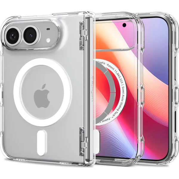 Spigen Ultra Hybrid Pro MagSafe kryt iPhone 18 Fold clear white - Puzdra - Hlavný obrázok