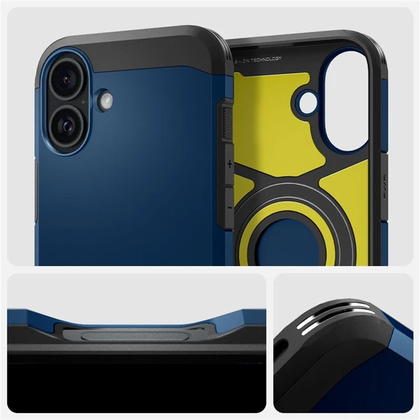 Spigen Tough Armor MagSafe kryt iPhone 16 navy blue - Puzdra - Obrázok fa71c6a10e914b1da1a03d2ff6da1a37