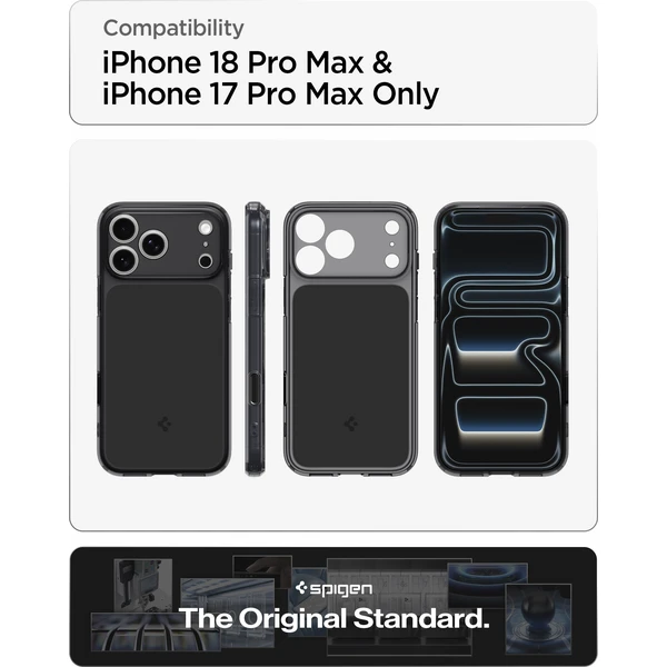 Spigen Ultra Hybrid T MagSafe kryt iPhone 18 Pro Max/17 Pro Max matná čierna - Puzdra - Obrázok fa74b976e7234e52aaa1f22c0baf2a6b