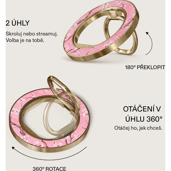 Burga Magnetic Ring držiak Sakura zlatý - Držiaky - Obrázok fa8f17f8b1e243ff8671f976983d6711
