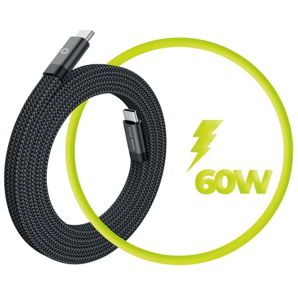 Mobile Origin Magnetic Flat Patented Original USB-C to USB-C 1m, black - Káble - Obrázok fac43e9a7ea54dce85af0f21f342488d