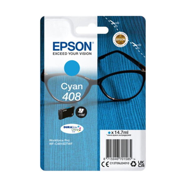 Epson 408 Spectacles DURABrite Ultra azúrový