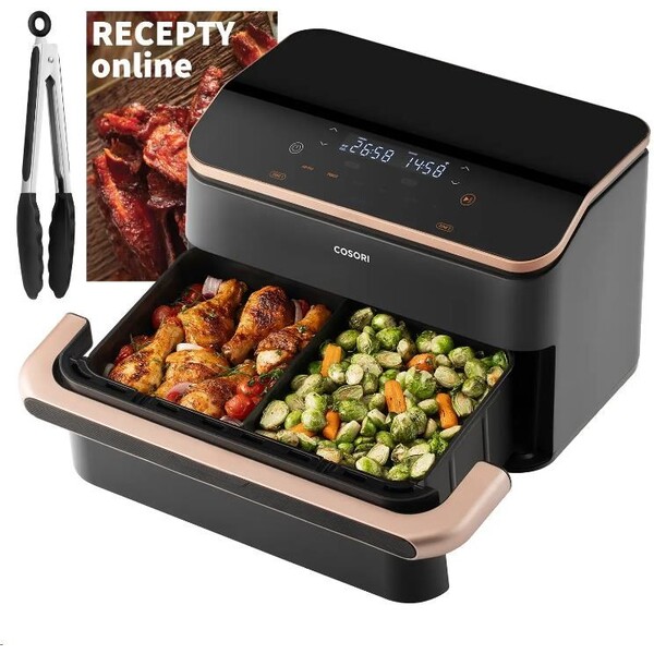 Cosori TF101S Dual blaze TwinFry 10l vzdušná fritéza čierna