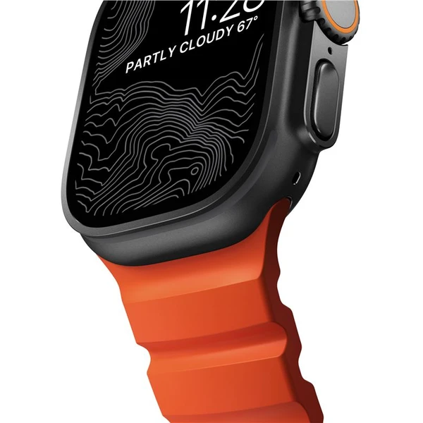 Nomad Rocky Point Band remienok Apple Watch 49/45/44/42mm čierny/oranžový - Remienky - Obrázok fb0620dc32734e7cb21ab8ea83e81b67