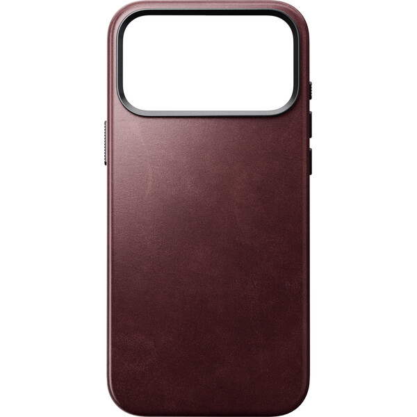 Nomad Traditional Leather (Horween) MagSafe kožený kryt iPhone 18 Pro Max Burgundy - Puzdra - Obrázok fb0968d543394a68bf7ef4f3aaf30c65