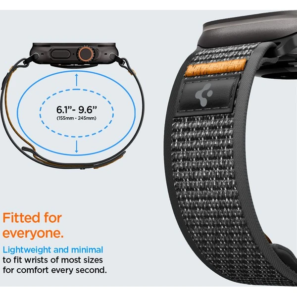 Spigen Athlex Air 2 Active remienok Apple Watch 49/46/45/44mm čierny/oranžový - Remienky - Obrázok fb13881e8863414fa371730cf001a027
