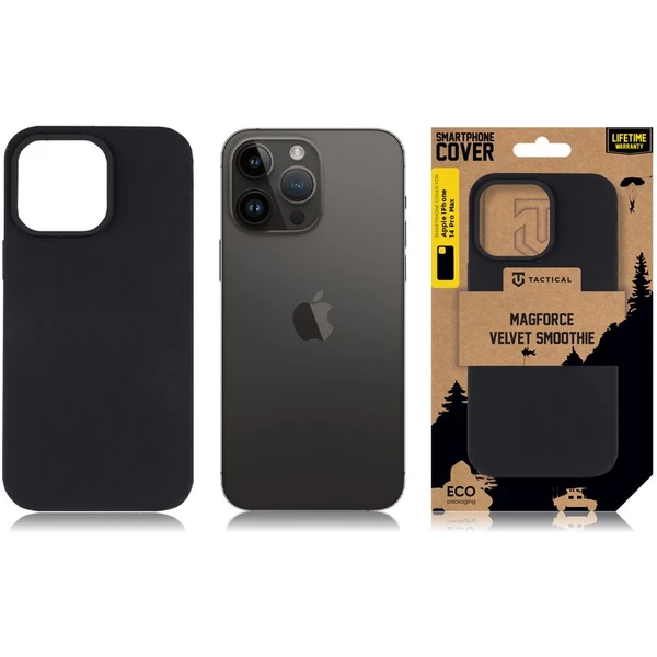 Tactical MagForce Velvet Smoothie Kryt pre Apple iPhone 14 Pro Max Asphalt - Puzdra - Obrázok fb3a599a155e4fbaa1713712d475e6fb