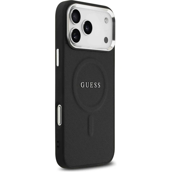 Guess PU Saffiano MagSafe kryt iPhone 17 Pro Max čierny - Puzdra - Obrázok fb4364d4129c42e7a567ba936e3ebff7