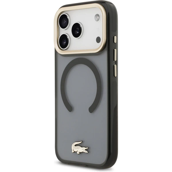 Lacoste PC/TPU Frosted Finish Gold Logo MagSafe kryt iPhone 17 Pro čierny - Puzdra - Obrázok fb55cf960b5f4b5aad2f778f1e0b34ff