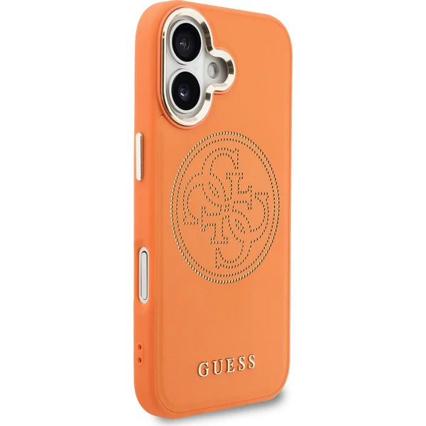 Guess PU Perforated 4G Logo MagSafe kryt iPhone 17 oranžový - Puzdra - Obrázok fb92801509d9407faded6ac14106b504