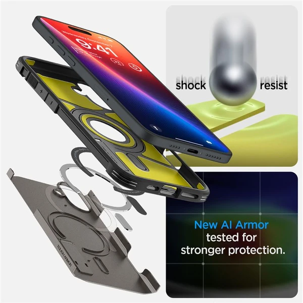 Spigen Tough Armor MagSafe kryt iPhone 16 frost black - Puzdra - Obrázok fba58e72e23248d8bc9e5476303d22e2