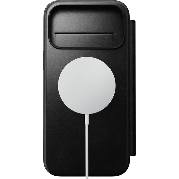 Nomad Modern Leather Folio (Horween) MagSafe kožené pouzdro iPhone 18 Pro Max Black - Puzdra - Obrázok fbb1fd839fa84e54a28eb3f9a7883e85