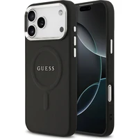 Guess PU Saffiano MagSafe kryt iPhone 17 Pro Max čierny - Puzdra
