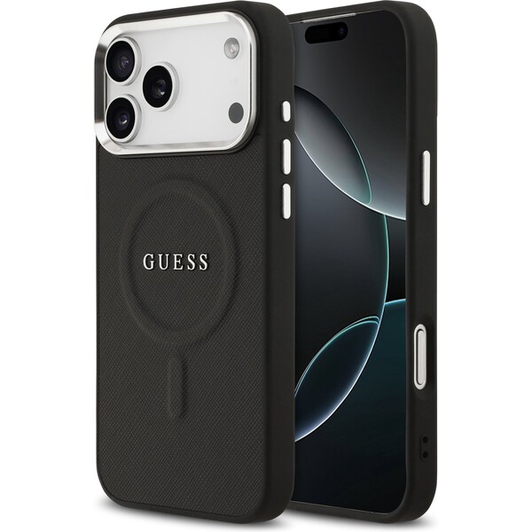 E-shop Guess PU Saffiano MagSafe kryt iPhone 17 Pro Max čierny