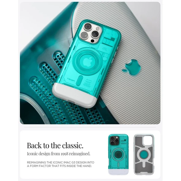 Spigen Classic C1 MagSafe kryt iPhone 16 Pro bondi blue - Puzdra - Obrázok fbc34143018c43308aaded2f23dd39cc
