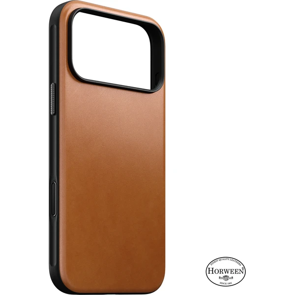 Nomad Modern Leather (Horween) MagSafe kožený kryt iPhone 18 Pro Max Saddle - Puzdra - Hlavný obrázok