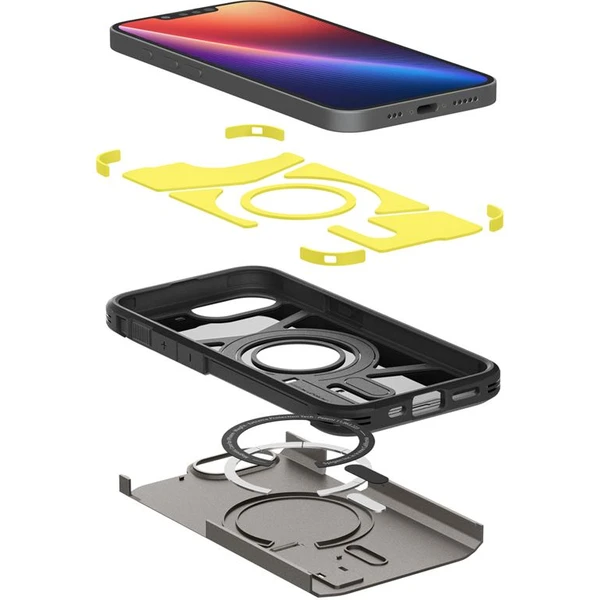 Spigen Tough Armor MagSafe kryt iPhone 17e/16e sivý - Puzdra - Obrázok fbe32a91cc2544d987552a8504754a3a