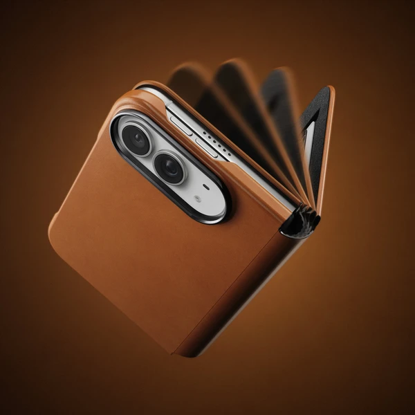 Nomad Traditional Leather Folio (Horween) MagSafe kožené puzdro iPhone Duo sedlová hnedá - Puzdra - Obrázok fbe42a867c1b4c8bbc8065228f8c76a2