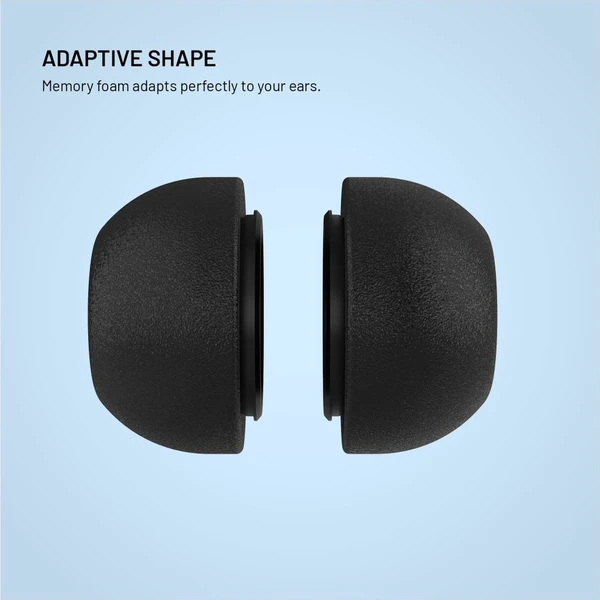 FIXED Plugs Pro 2 sady špuntov z pamäťovej peny pre Apple Airpods Pro 3 (XS) čierna - Náhradné náušníky - Obrázok fbe9cd59ed51446fb9ccdccaf4865c25