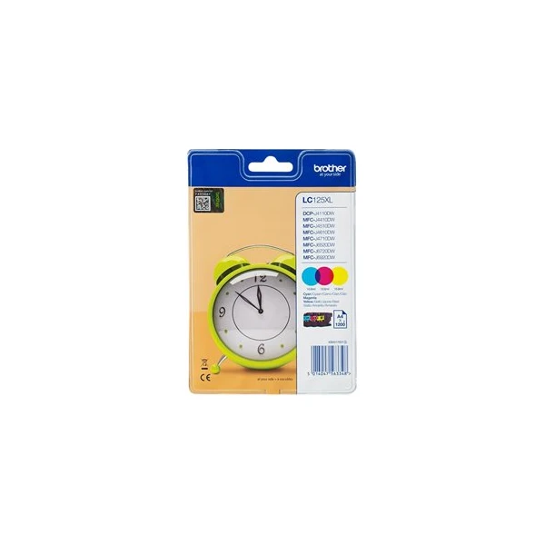 Brother LC125XLRBWBP atrament multipack - Tonery - Hlavný obrázok