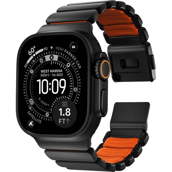 Nomad Stratos Band FKM remienok Apple Watch 45/46/49mm Čierny titán/Ultra oranžová - Remienky - Obrázok fc3013bb0d3948b3a1aa7173ed4a0161